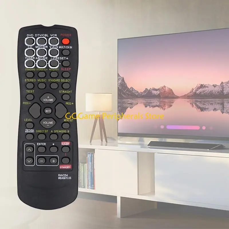 U55B AV Receiver Radio Remote Control Replacement for RAV254 RAV22 RX-V340RDS Remote