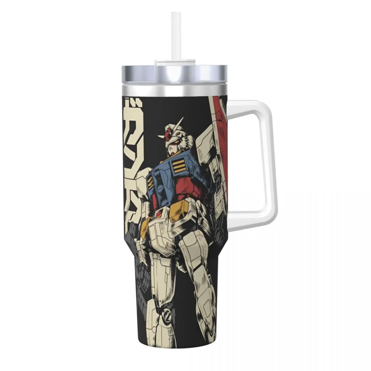 Gundam Tumbler Cartoon Robot Cold Drink Water Bottle Heat Preservation Stainless Steel Thermal Mug Custom DIY Travel Mugs Cup