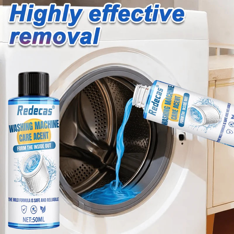 Powerful Washing Machine Cleaner, Deep Clean Drum, Remove Grime Oil Stains, Fits All Washers, Refresh Fast