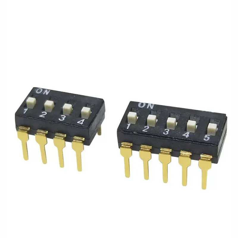 5PCS DIP Switch DSIC 1/2/3/4/5/6/7/8/9/10/12 Bit 2.54mm High Temperature Resistant