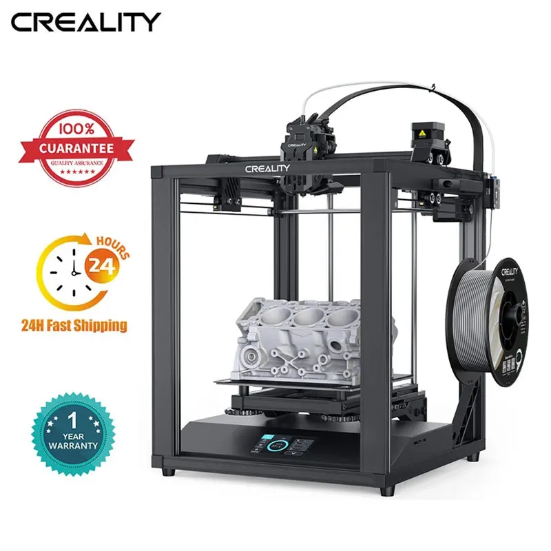 

Creality Ender 5 S1 3D Printer 250mm/s High-Speed Printing with 300℃ High-Temp Nozzle Direct Extruder CR Touch Auto Leveling