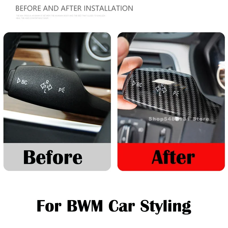 Premium Quality Turn Signal Wiper Switch Trim Steering Wheel Headlight Switch Control Cover for BMW 1 3 5 6 7 Series Accessories