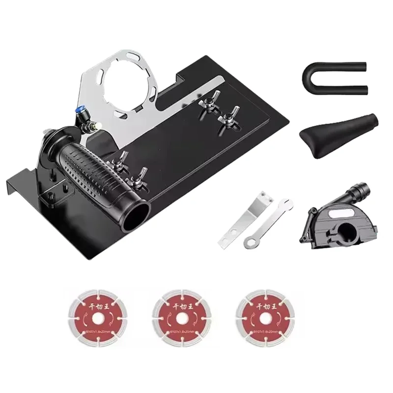 

ABJI-Angle Grinder Cutting Tiles Stand 100-125Type Attachment Stone Trimming Bracket Support Tools