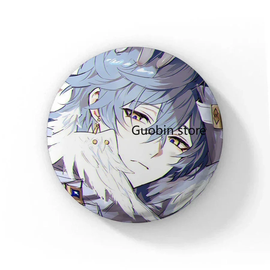 58mm Pop Anime Sunday Game Honkai:Star Rail Character Button Pin Cute Sunday Fanart Brooch Badge for Gamer Collect Fans Gift