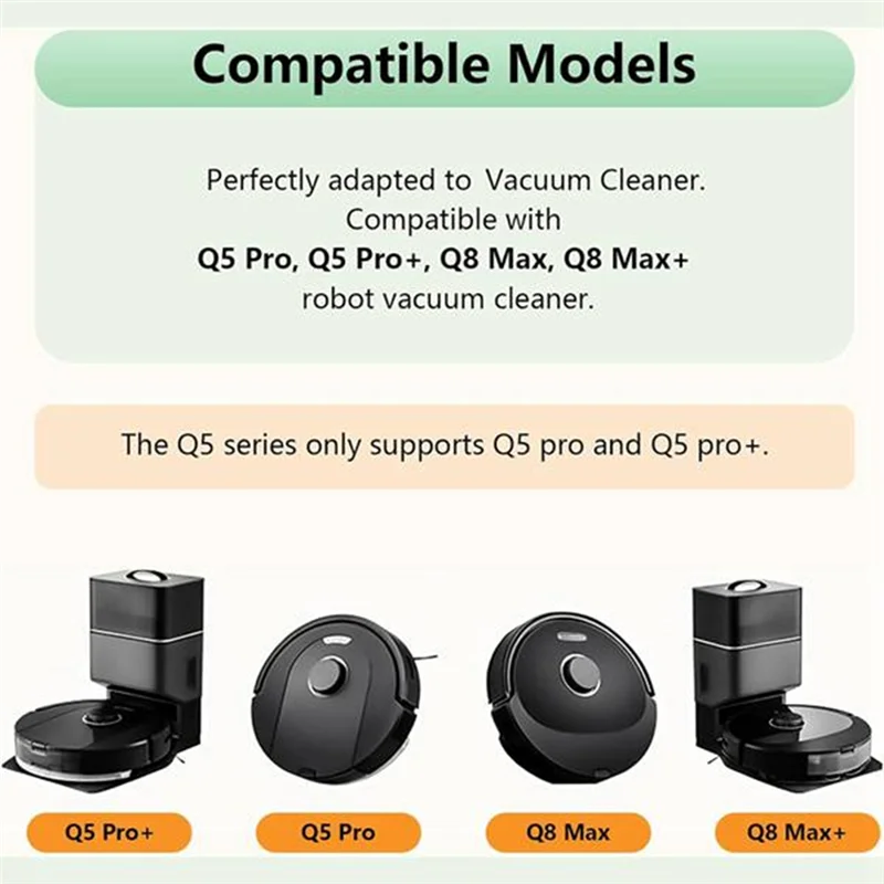 

Покупки, 18 шт., запасные части для Roborock Q5 Pro + Q8 Max +, аксессуары для пылесоса, основная боковая щетка, фильтр, швабра C