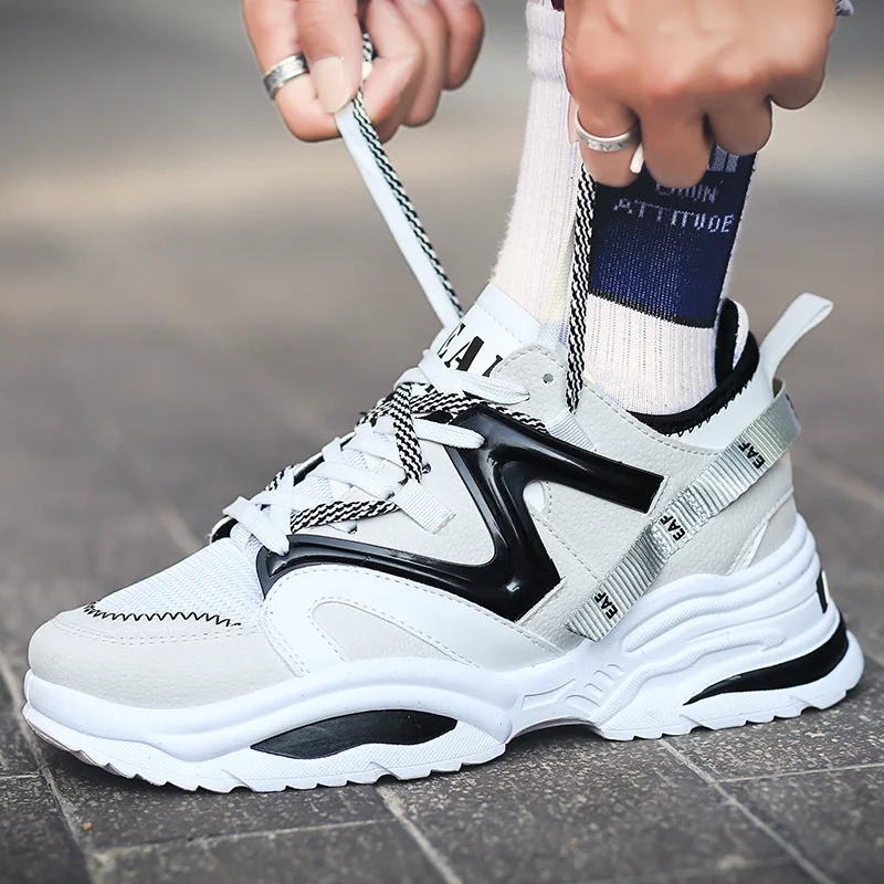 

Men's Sports Shoes Casual Thick Soled Casual Shoes Men's Shoes Soft and Comfortable Non-slip Outdoor Fashion Board Shoes Trainer