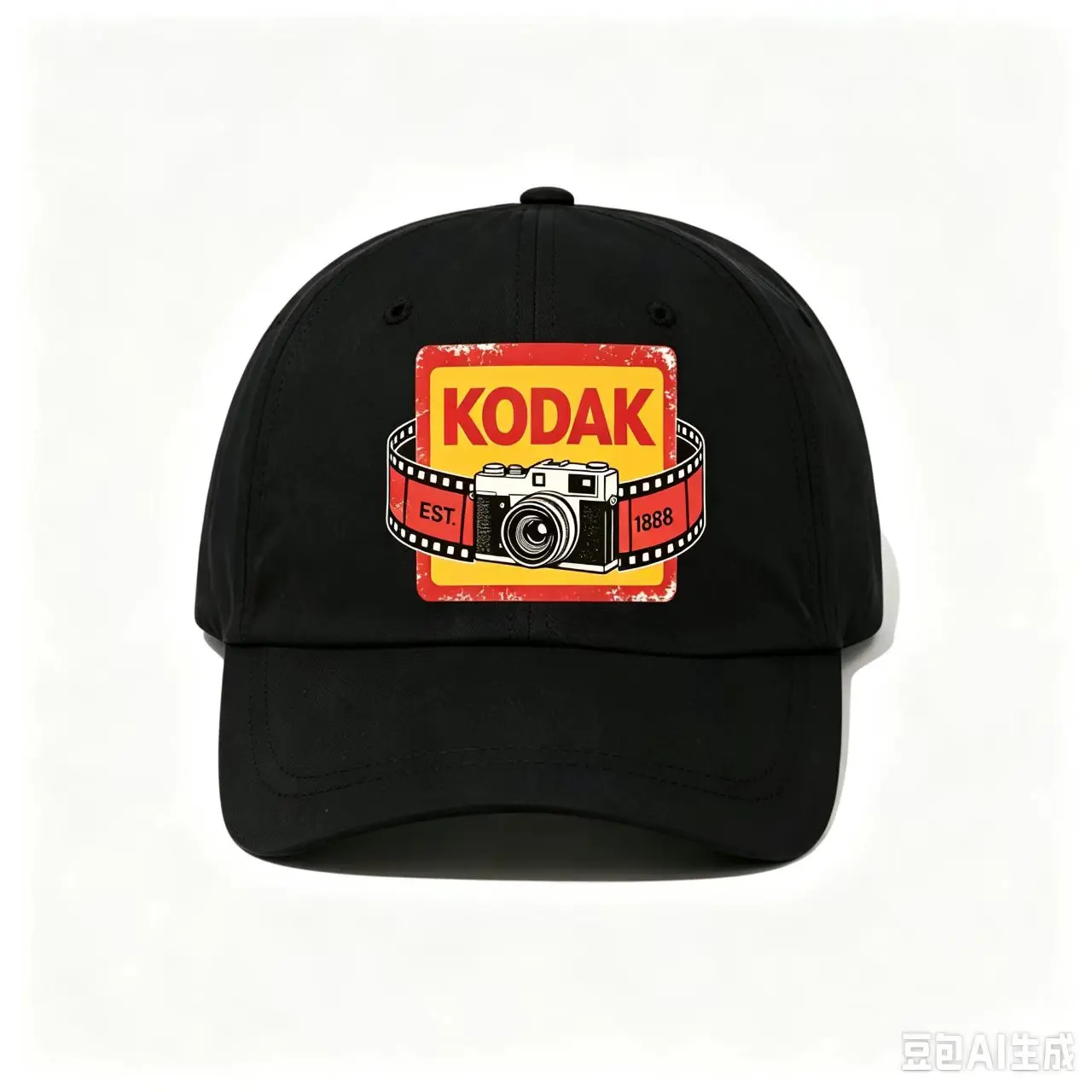 

KODAK EST.1888 Retro Camera & Film Strip Print Baseball Cap Unisex Adjustable Dad Hat Streetwear Casual Sun Hat for Men Women