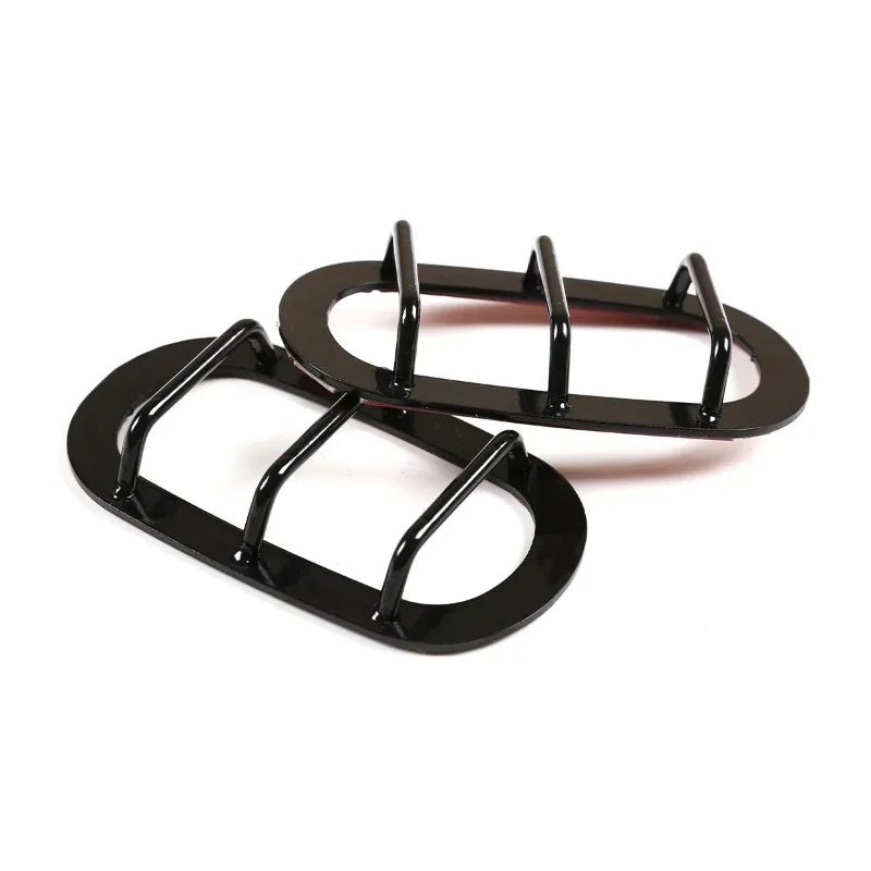 لاند روفر المدافع 90 110 130 04-18 الفولاذ المقاوم للصدأ الأسود سيارة بدوره إشارة غطاء للحماية تزيين ملصق اكسسوارات السيارات #2