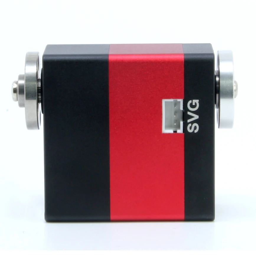 Feetech 12V 55Kg RC Servo แขนหุ่นยนต์ขายส่งเพลาคู่คงที่ควบคุม Real Time ข้อเสนอแนะโลหะวัสดุ