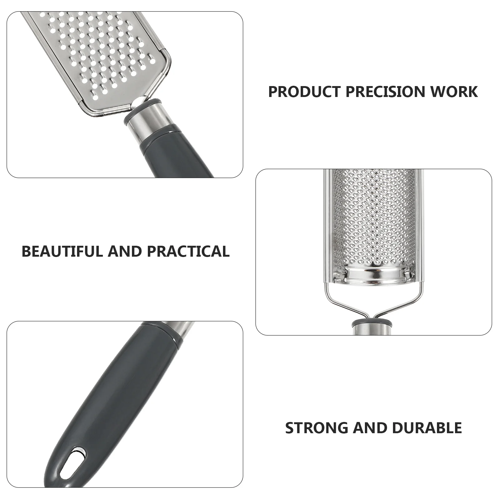 

1 set Kitchen Vegetable Grater Set Grey Manual Food Slicer For Potato Cheese Garlic Ginger Multi-Functional Chopper Cutting Tool