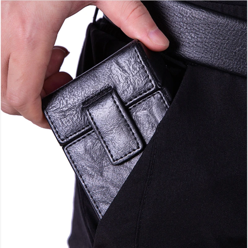 Fashion Bussiness PU Leather 90s Retro Can Hold 20 Pack Cigarette Box Tool Portable Lighter Storage Accessories Case Women Men