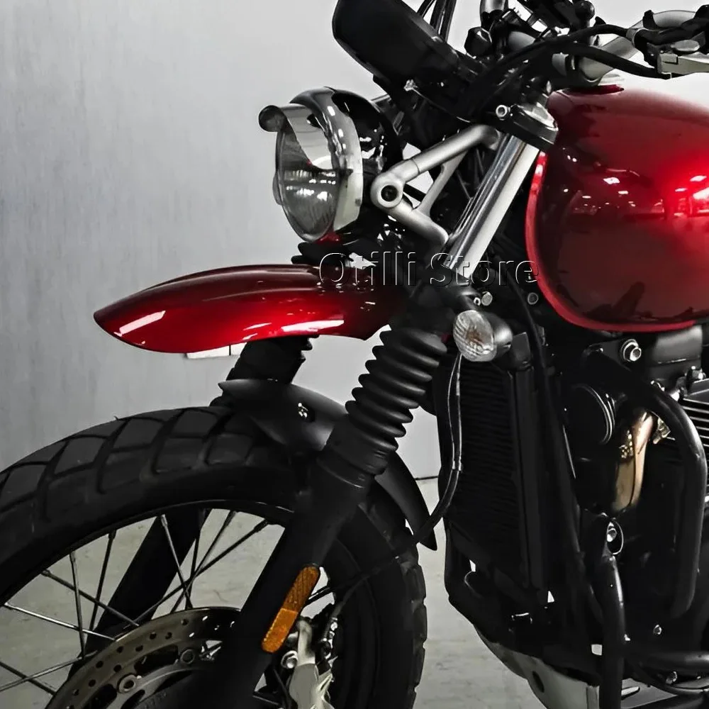 New Motorcycle Accessorie For Street Scrambler 900 2019-2025 Front Fender Mudguard Wheel Hugger Splash Protector Racer Mod 2026