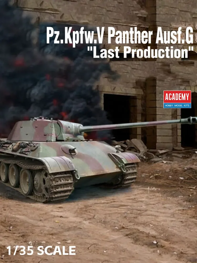 Academy Assembly Tank Model Kit 13523 Pz Kpfw V Panther Ausf G Last Production 1/35 SCALE