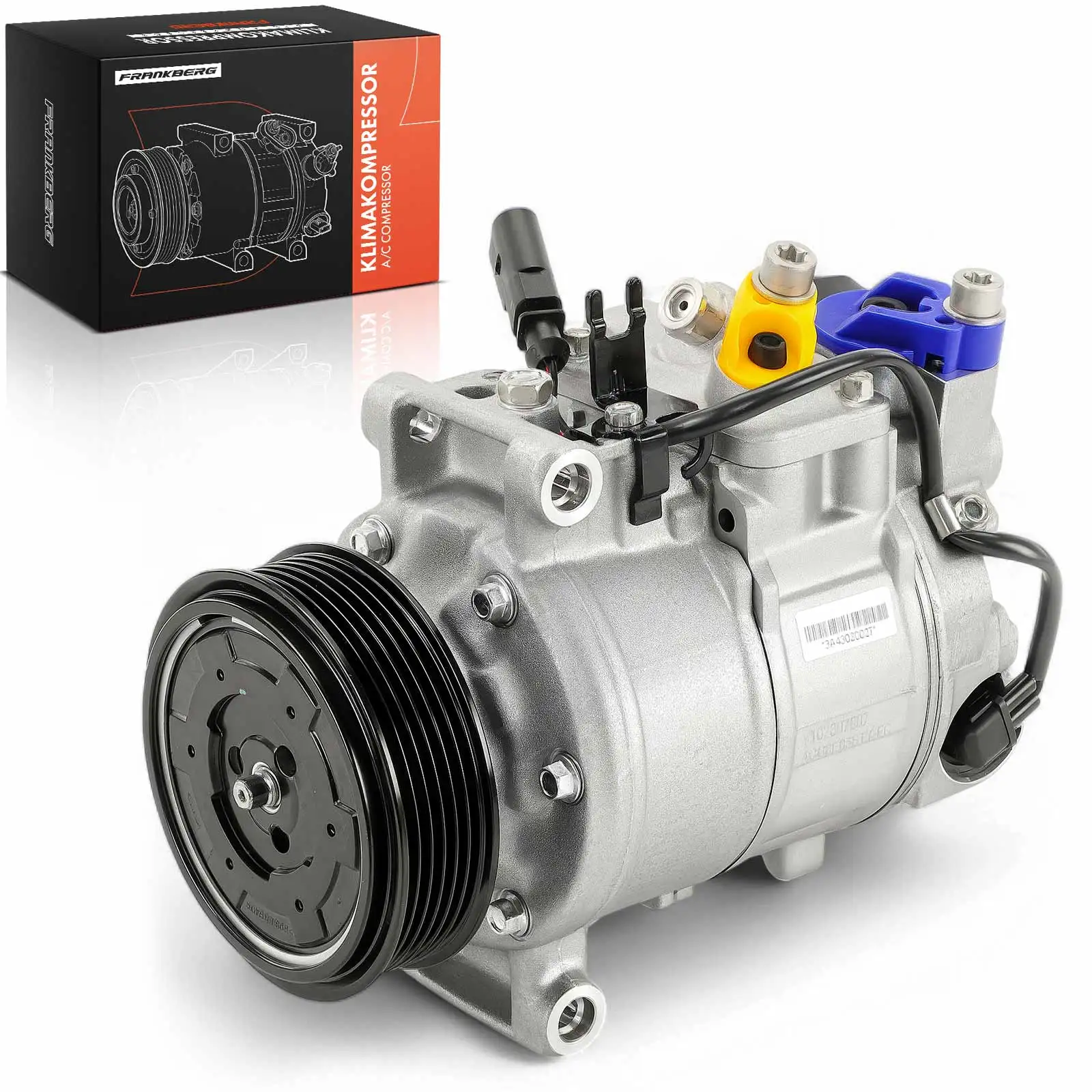 Frankberg 1x Klimaatcompressor voor Audi A4 A6 8E 8H 4F B6 B7 C6 Seat Exeo 3 R2 3 R5 2000-2017 4F0260805S 4F0260805J 8E0260805BL