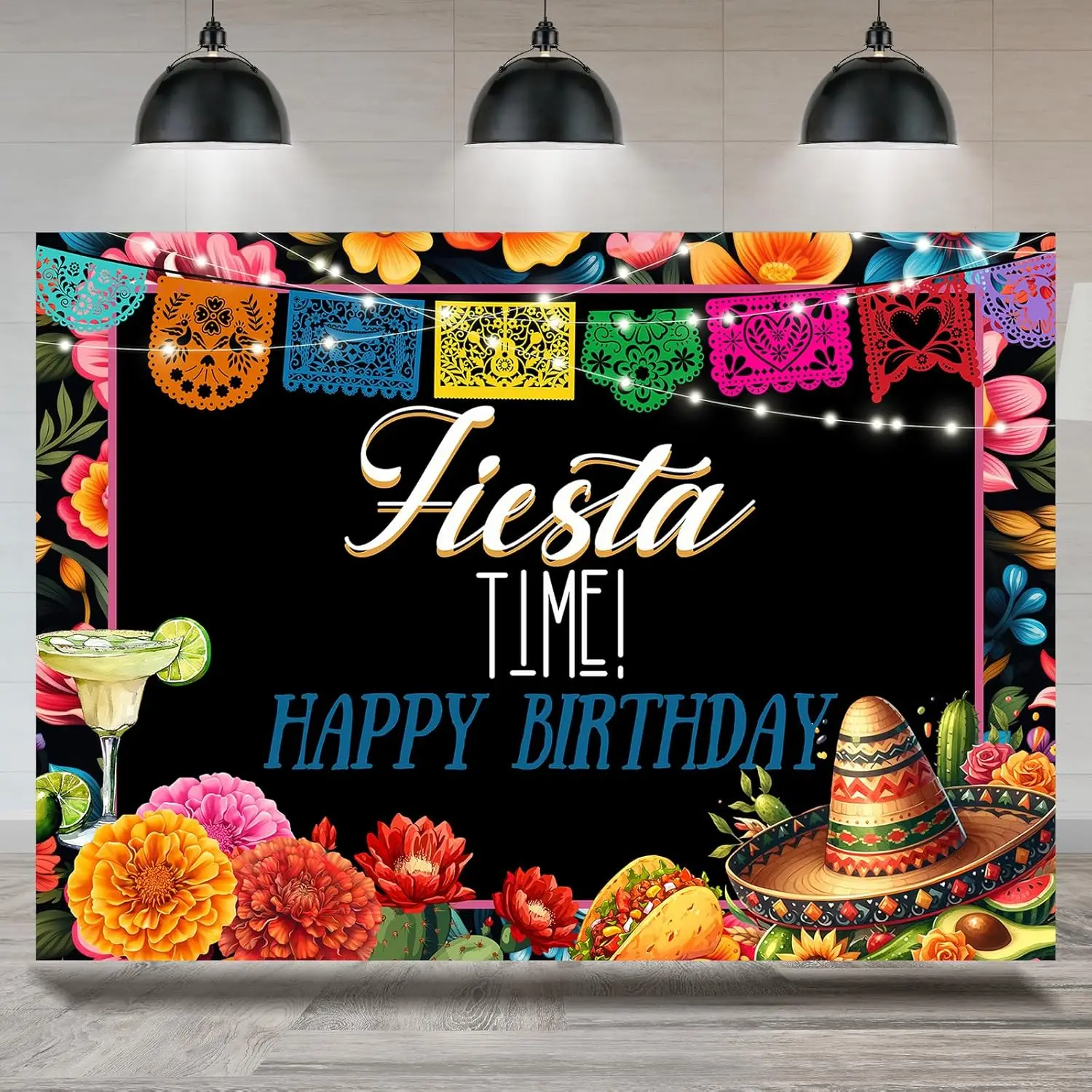 Photography Backdrop Fiesta Theme Mexico Cinco De Mayo Carnival Background Mexican Happy Birthday Party Decoration Supplies