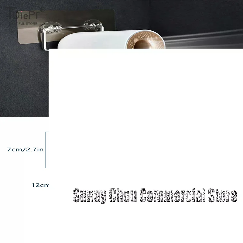 1 قطعة الفولاذ المقاوم للصدأ مجفف الشعر رف الحمام الجرف جدار جبل مسمار تركيب مجاني مقاومة للتآكل تخزين حامل هوك