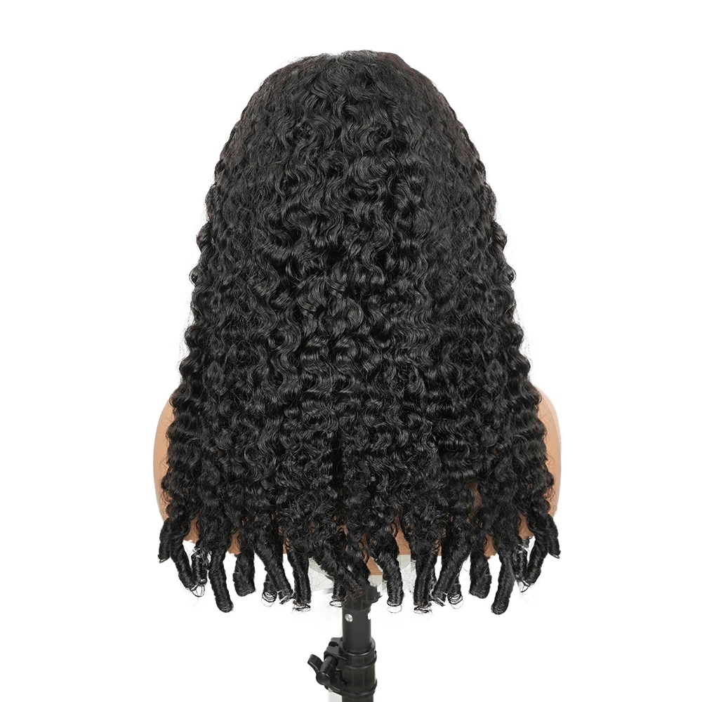 12A البورمية شعر بشري مجعد الباروكات للنساء البرازيلي عابث تجعيد الشعر 200% الدانتيل الشفاف الباروكة الأمامية البورمية مجعد كامل الدانتيل واي فاي #6