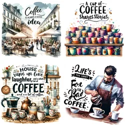 Coffee Stickers Crafts And Scrapbooking stickers kids toys book Decorative sticker DIY Stationery