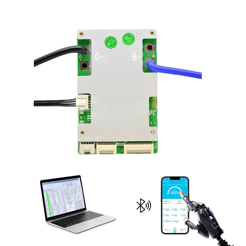 Built-In Bluetooth JBD Smart BMS 7S 8S 10S 13S 14S 16S 17S Lithium