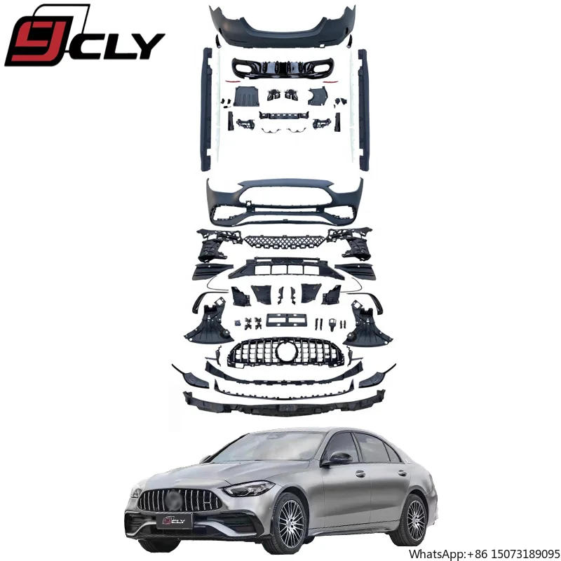 

Детали для обновления кузова CLY 22-23 для C-Class W206, обновленные комплекты кузова C43 с диффузором для решетки переднего и заднего бампера