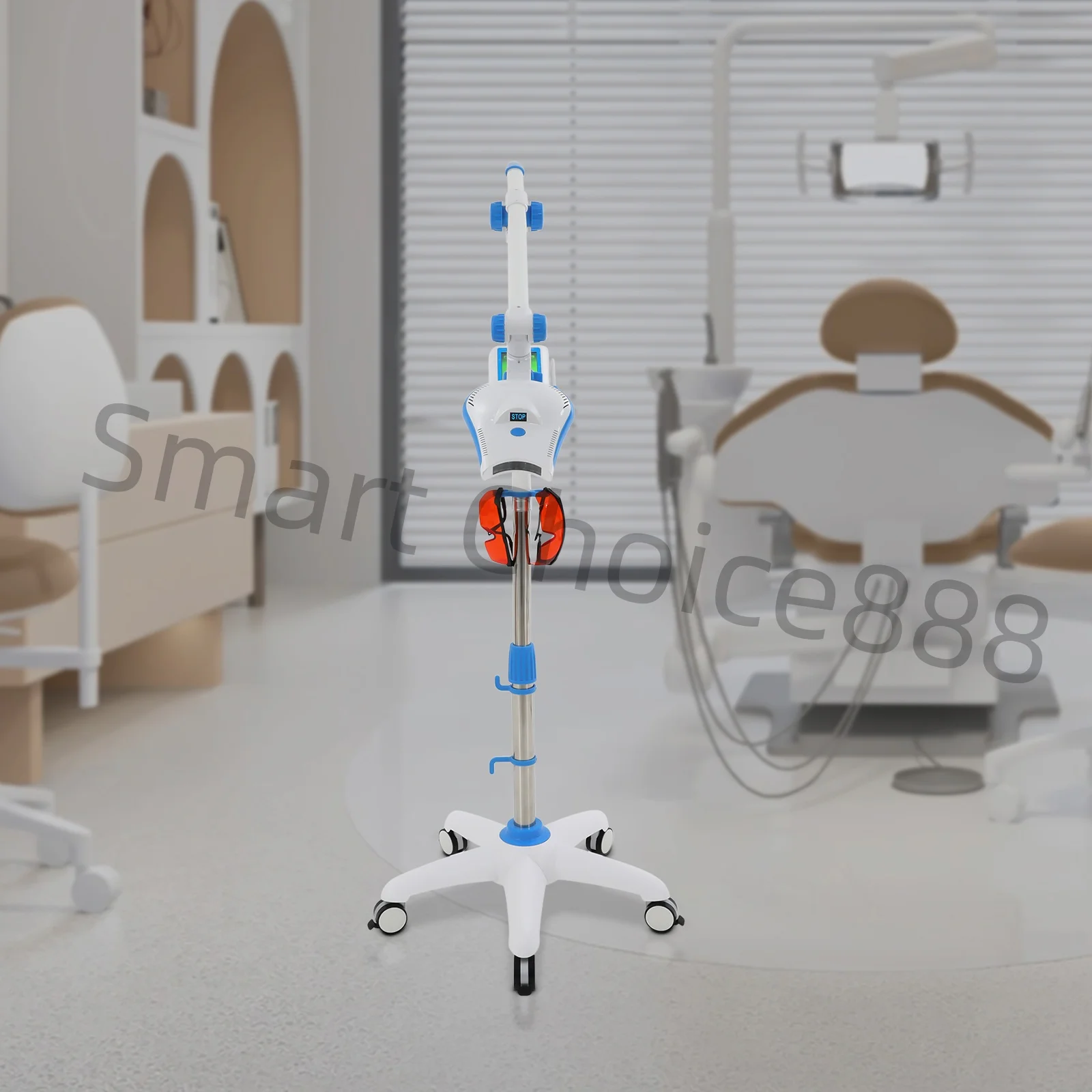 

Teeth Care Device 3 Colors Moveable Lamp Floorstanding with Wheels For Oral Beauty Dental Use