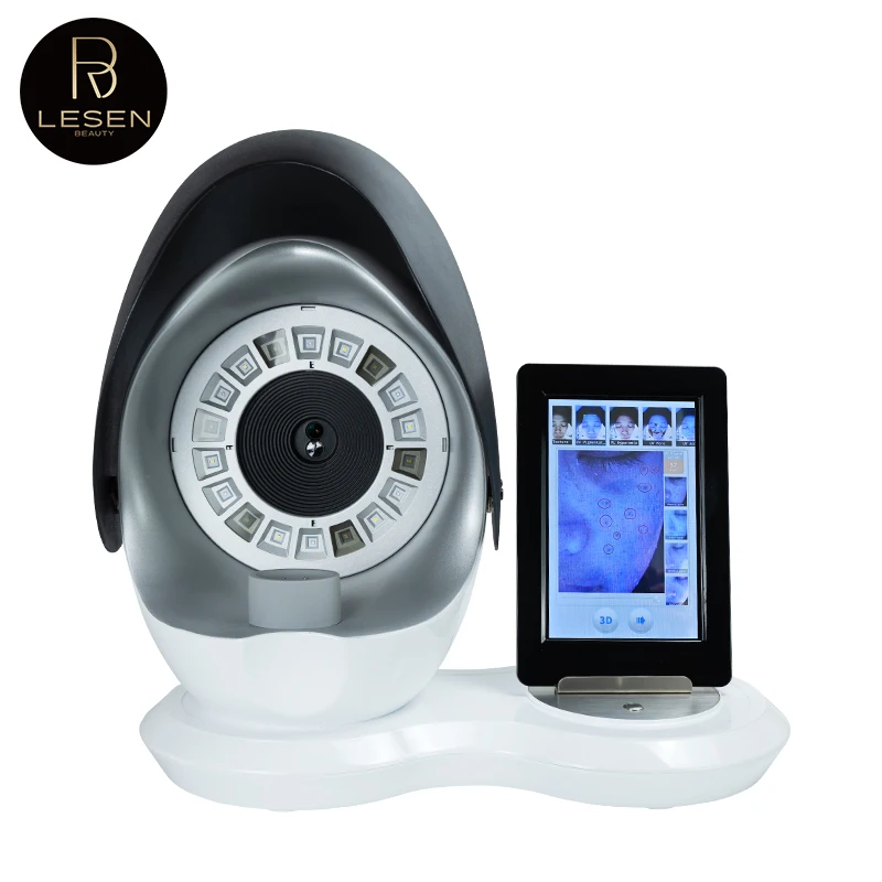 Newest Digital 3D Moisturizer Facial Skin Analyzer Machine Home Use With IT EU JP US Plugs