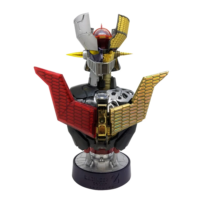 Bandai-Gashapon Toys, MAZINGER Z, Sculpture de tête, Buste assemblé, Modèle de figurine d'action, Ornements, Jouets pour garçons, Cadeaux authentiques