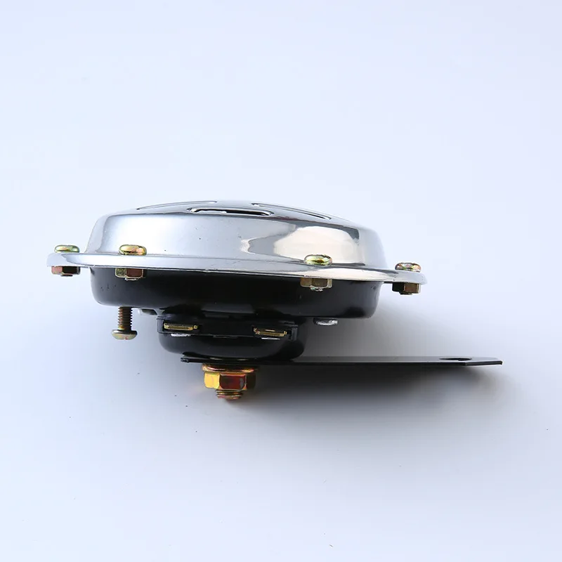 1pc 12V Universal Motorbike Vehicle Classic Horn With Cover  Car Motorcycle Electric Horn Chrome Plated Waterproof Loud Horn