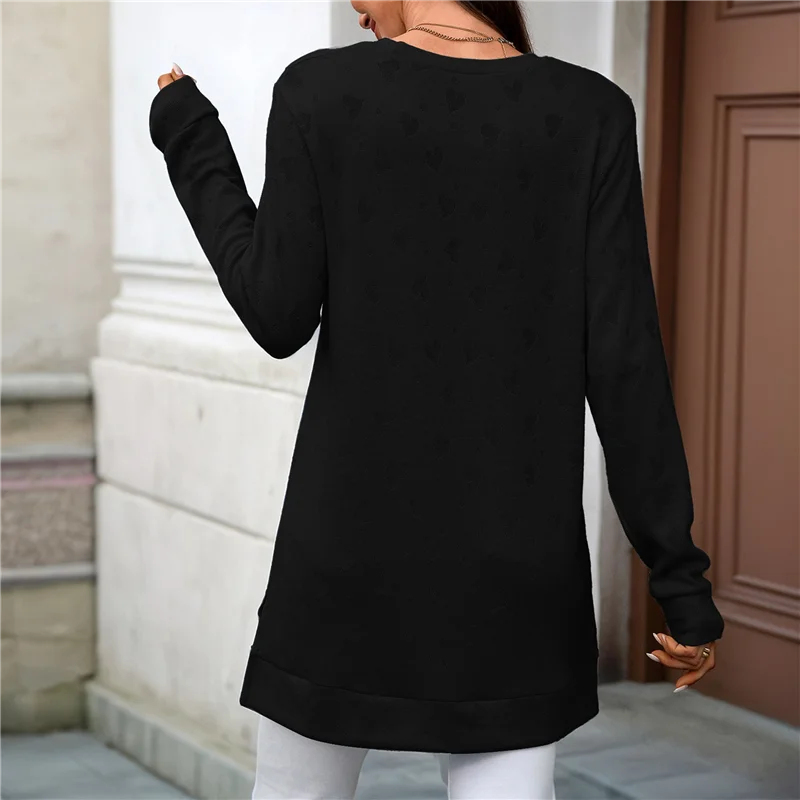 

Womens Long Sleeve Shirts Dressy Casual Loose Fit Basic Tops Trendy Fall Fashion Winter Clothes 2025