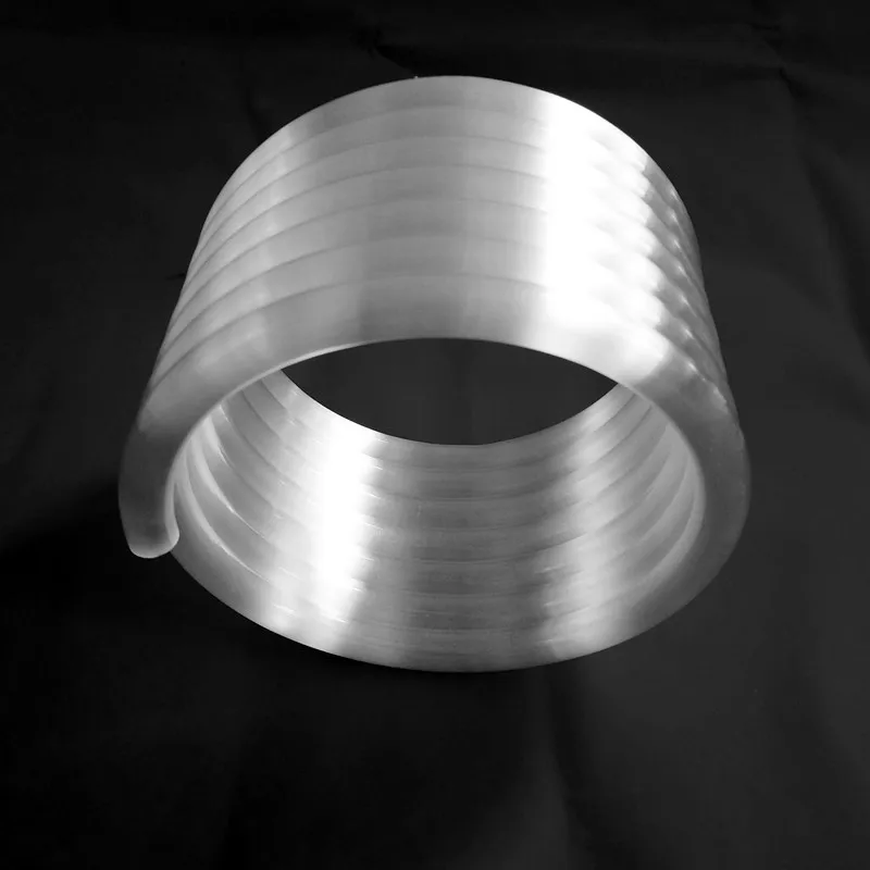 OD120 ID100 молочно-белая спиральная кварцевая трубка в качестве образца