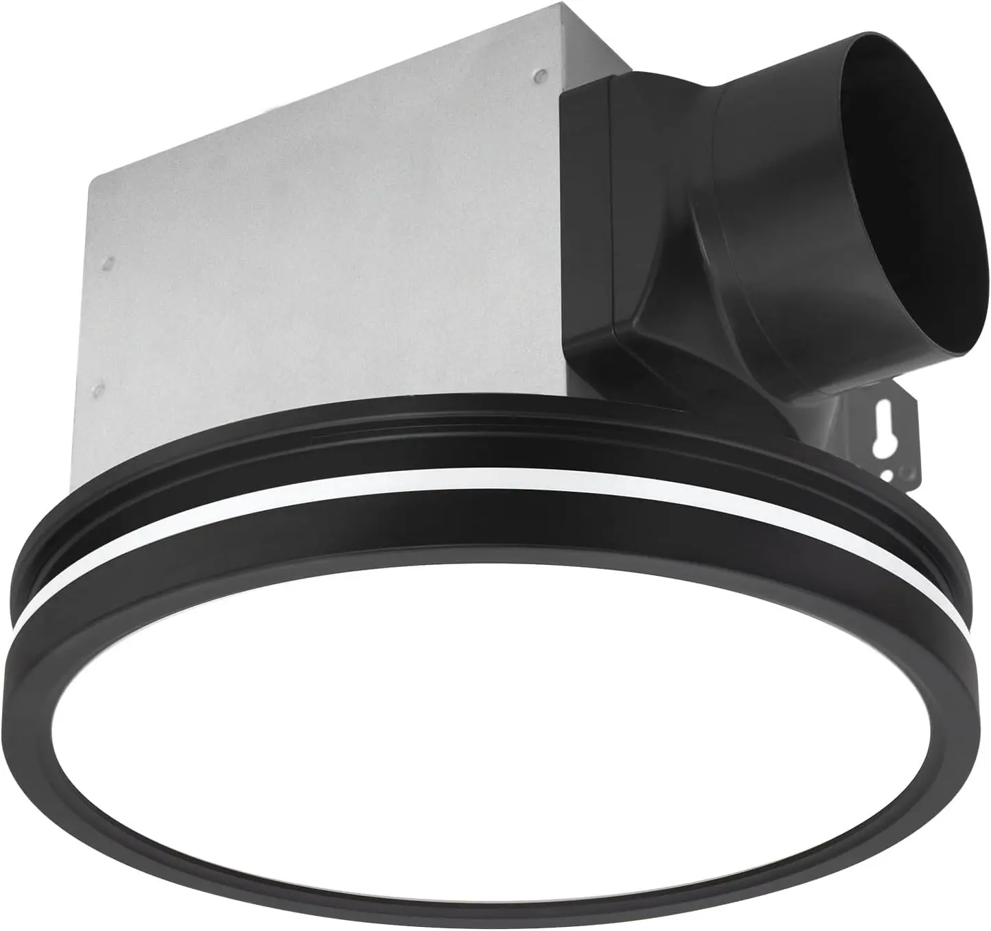 

Bathroom Exhaust Fan with Light, 80 CFM 2.0 Sones Bathroom Fans for Ceiling, 3CCT 15W Dimmable LED Light and 3.5W Nightlight