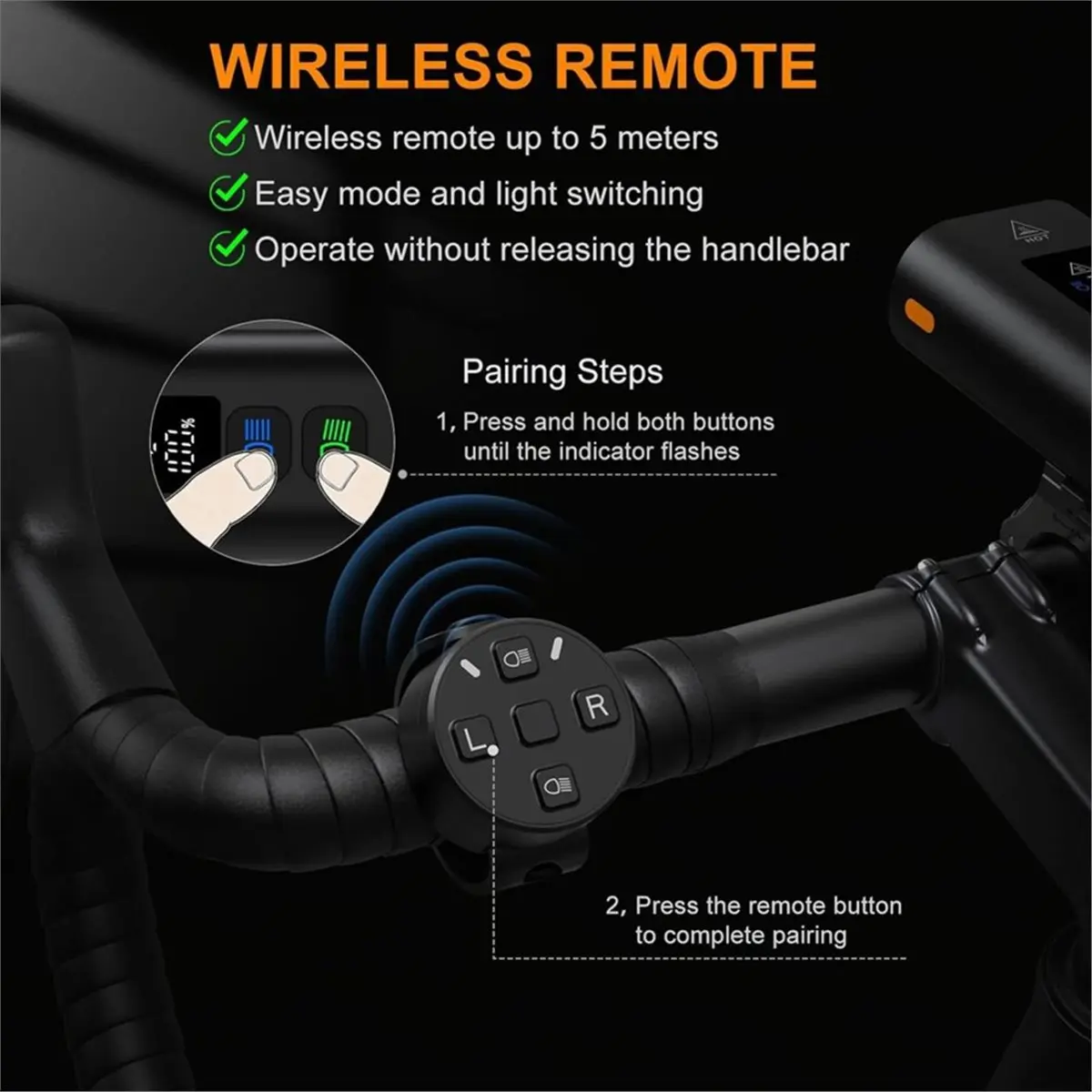 giftnew Rechargeable Bike Headlight, Waterproof Quick Release Mount, Side Visible Bike Lights for Road, Commuting & Night Riding