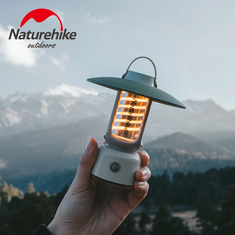 Naturehike LED Lantern Portable Camping Light Outdoor Tent Light With Hook 5 Modes For Backpacking Hiking Home Emergency Lamp