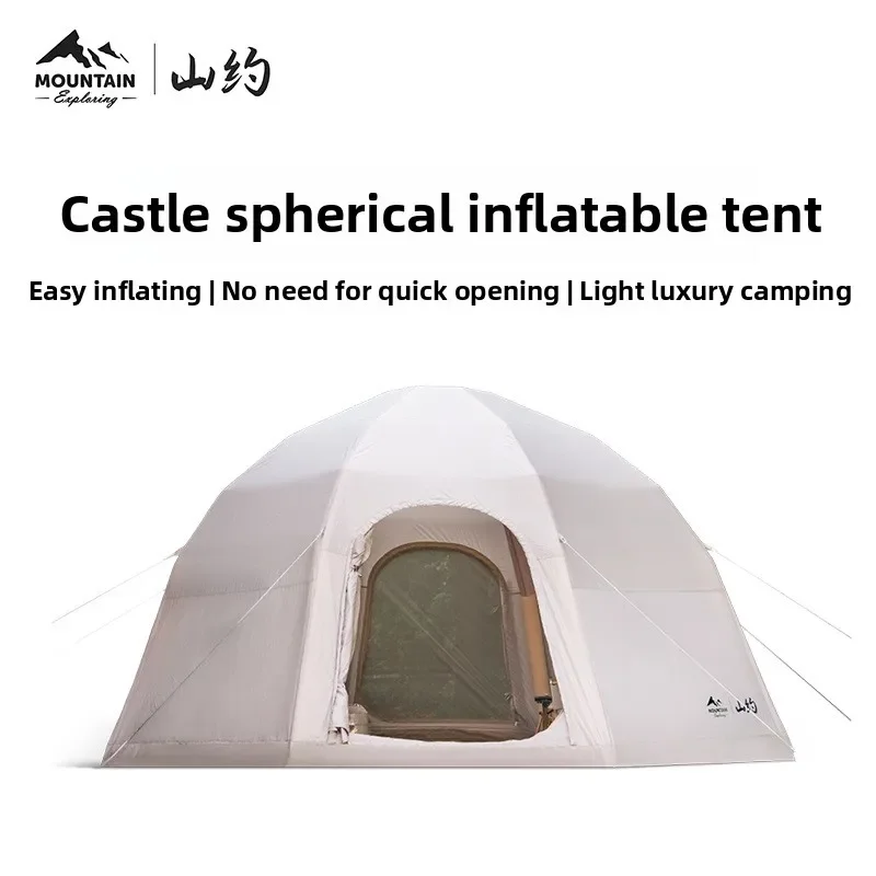 

Spherical Inflatable Tent Castle 17 Flat Outdoor Camping Rainproof Warm Thick Camping Overnight Family Travel Manual Inflatable