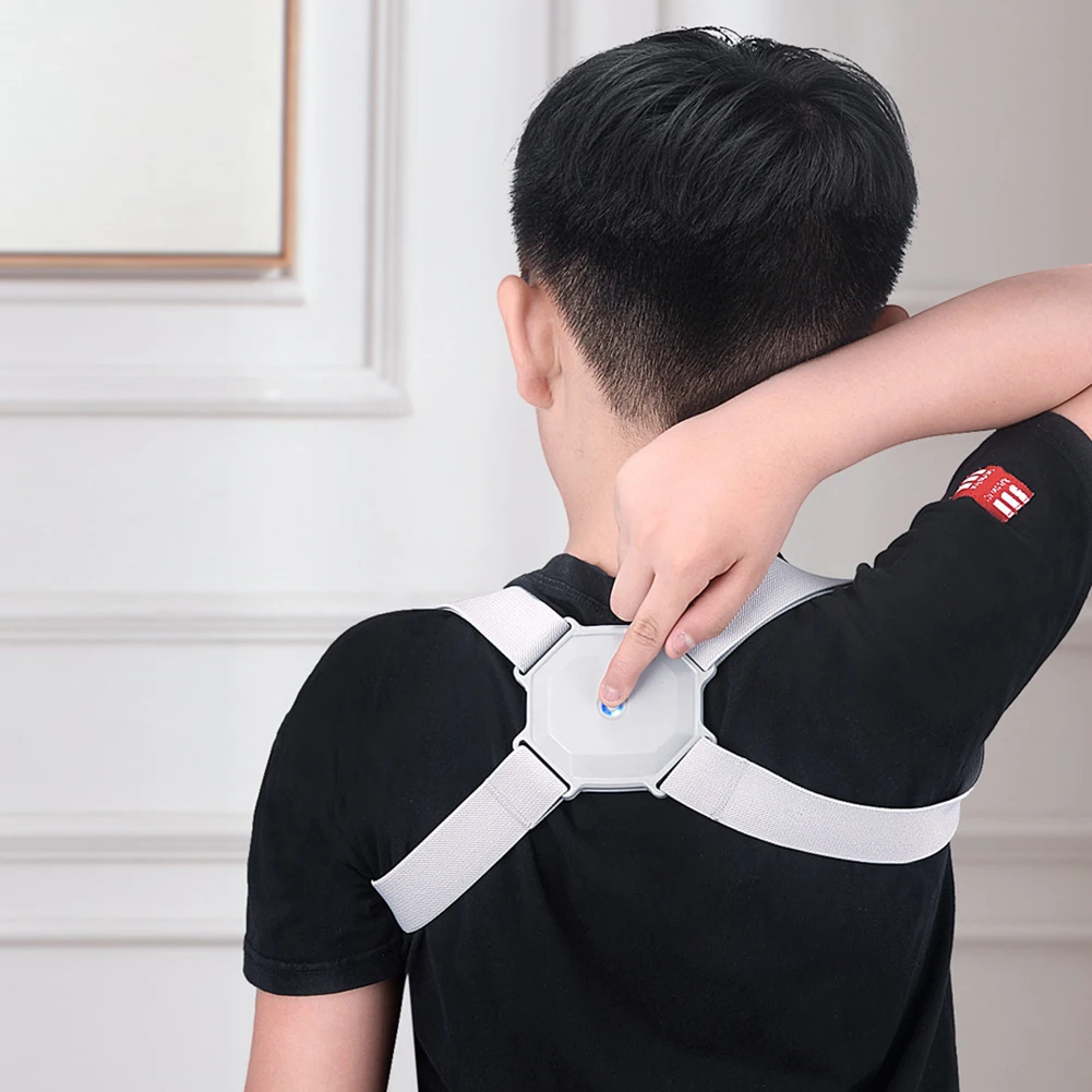 Smart Posture Corrector Inteligente Back Brace Shoulder Support Vibration Sensor Corset for Children Adults Sit Correction Belt