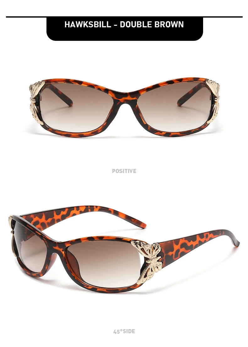 Modische und elegante Schmetterlings-Sonnenbrille für Damen im Freien, UV-Schutz, Sonnenschutz, bunte Sonnenbrille JH3058 – Detail 11