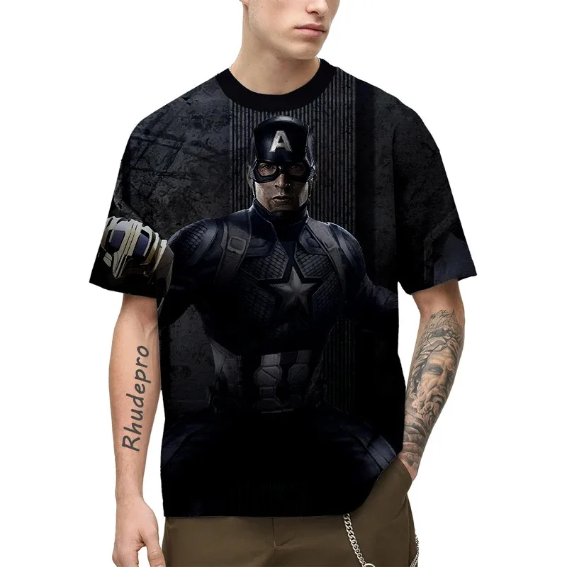 Miniso 2024 تي شيرت ديدبول الرجل العنكبوت الكرتون أنيمي ثلاثية الأبعاد طباعة الشارع الشهير الرجال النساء موضة المتضخم تي شيرت الاطفال تيز القمم