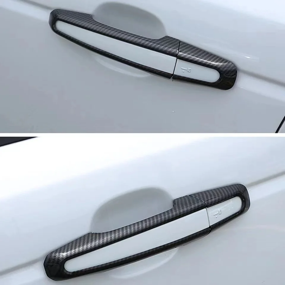 

Carbon Fiber Style Car Door Handle Cover Trim For Jaguar XE XEL X760 XF XFL X260 F-Pace E-Pace