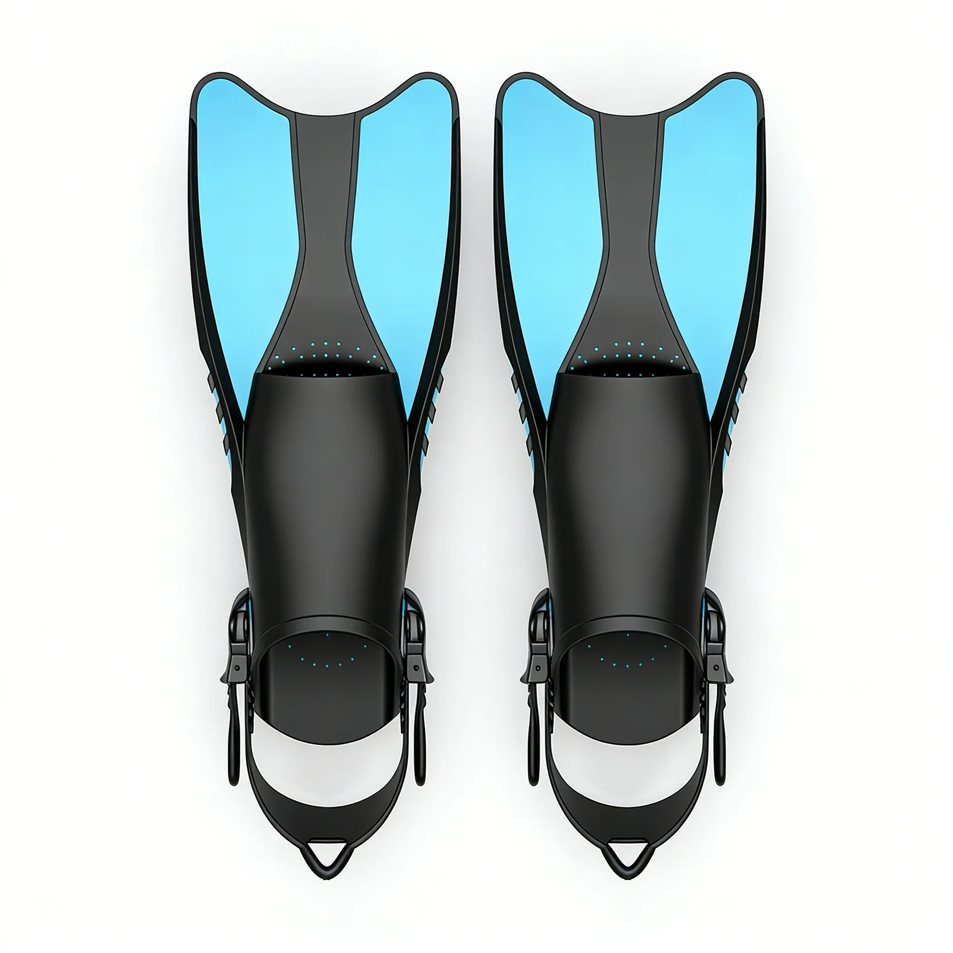 

Ласты для глубоководного плавания и снорклинга, двухфункциональные, съемные, регулируемые, на шнуровке, из материалов PP и TPR, черные/красные, для плавания