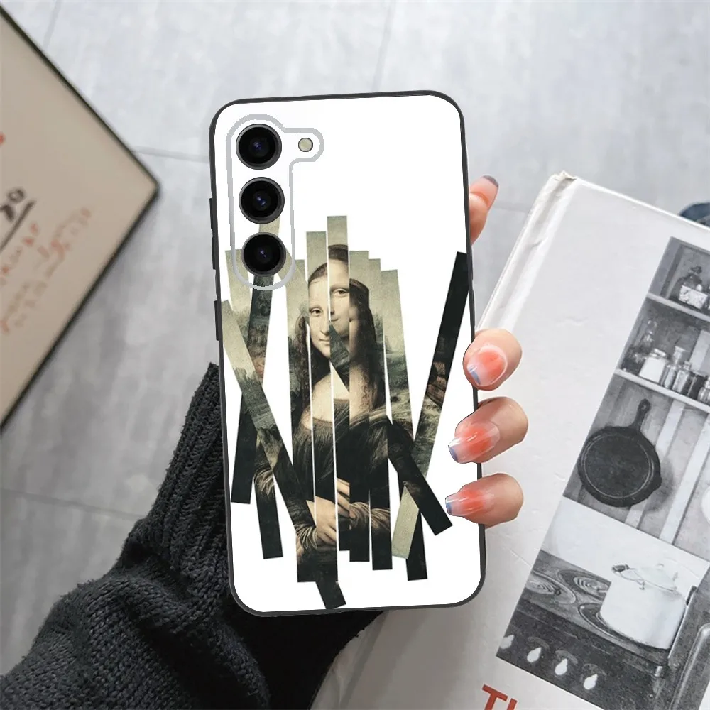 Graffiti Art Aesthetic Mona Lisa  Phone Case For Samsung Galaxy A13,A21s,A22,A31,A32,A52,A53,A71,A80,A91 Black Soft Cover