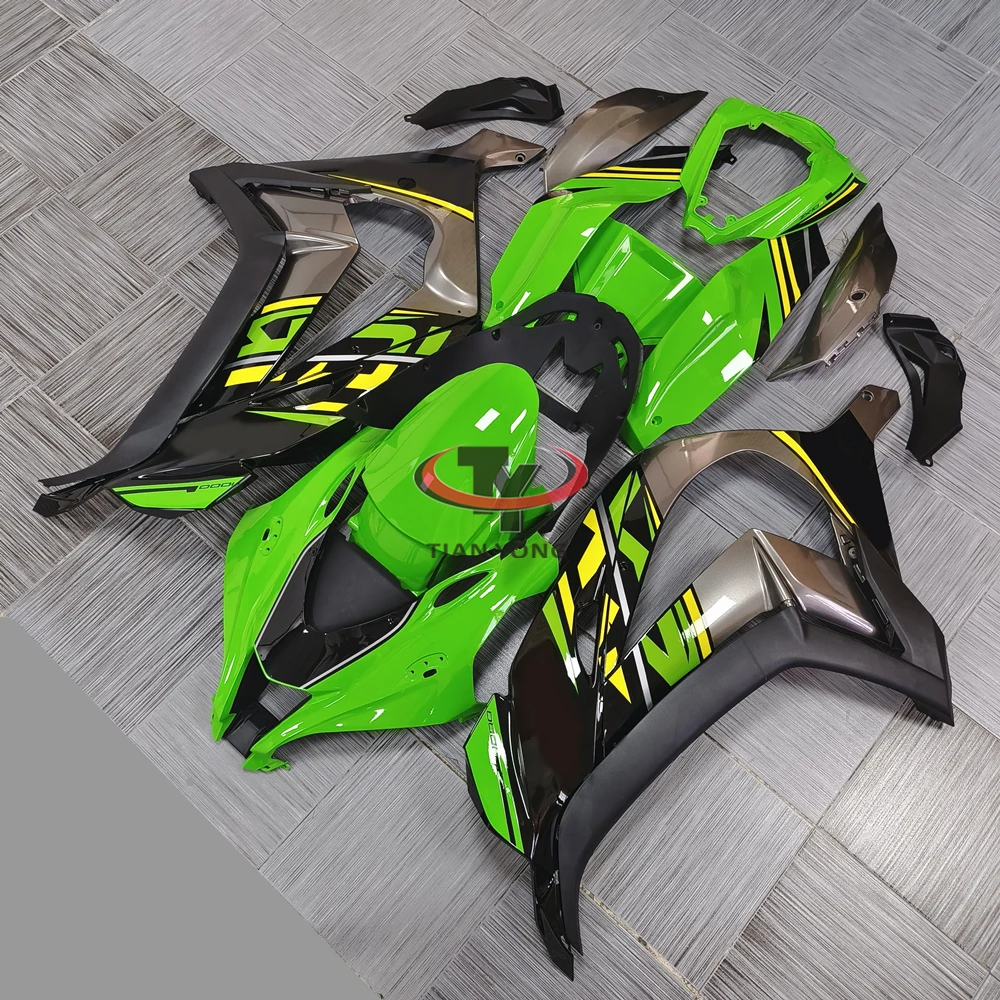 Motorcycle Full Fairing Kit Bodywork Cowling Bright Green Yellow Black Prints For Kawasaki ZX10R ZX 10R 2016-2017-2018-2019-2020