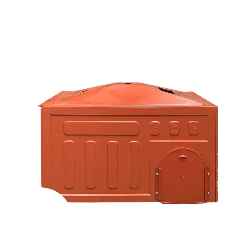 Plastic piglet incubator for sow bed bin