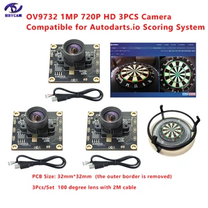 HBVCAM OV9732 100 grados Módulo de cámara 3pcs 1MP para el sistema de puntuación Autodarts 6 mejores ventas OV9732 - №2