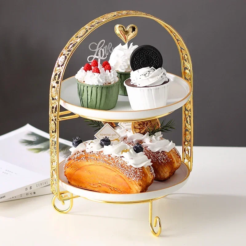 Luxury Multi Tier Fruit Tray for Wedding Engagement Birthday Dessert Display Afternoon Tea Serving