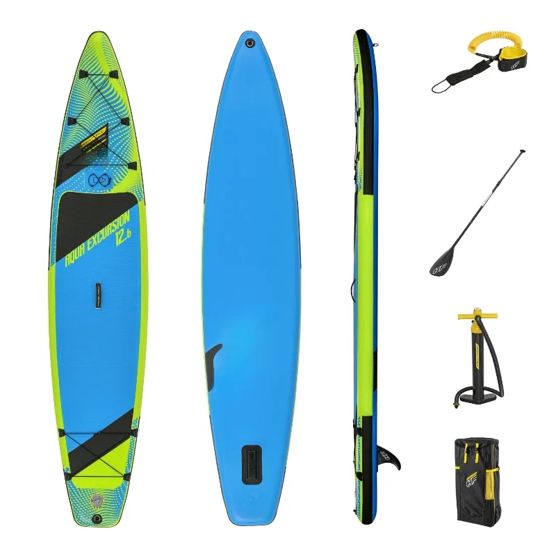 653723 Hydro-Force Aqua Excursion Tech Inflatable Stand-Up Paddleboard Set 3.81 m