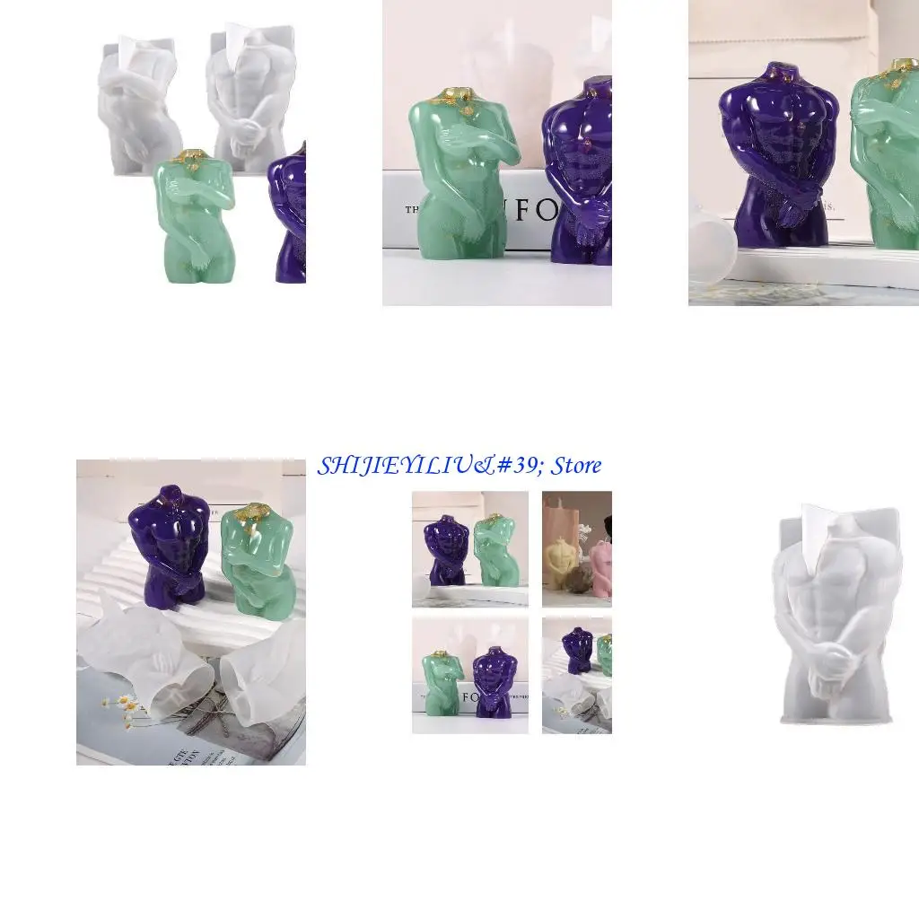 

E21F European Human Body Statue Decoration Silicone Mold Epoxy Clay Craft