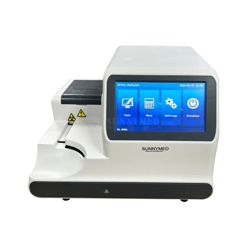 SUNNYMED SY-B196 الحيوانات الأليفة/الحيوان/الطبيب الألبومين المحمول/شرائط البول الكريتينين نظام الكيمياء محلل البول البيطري