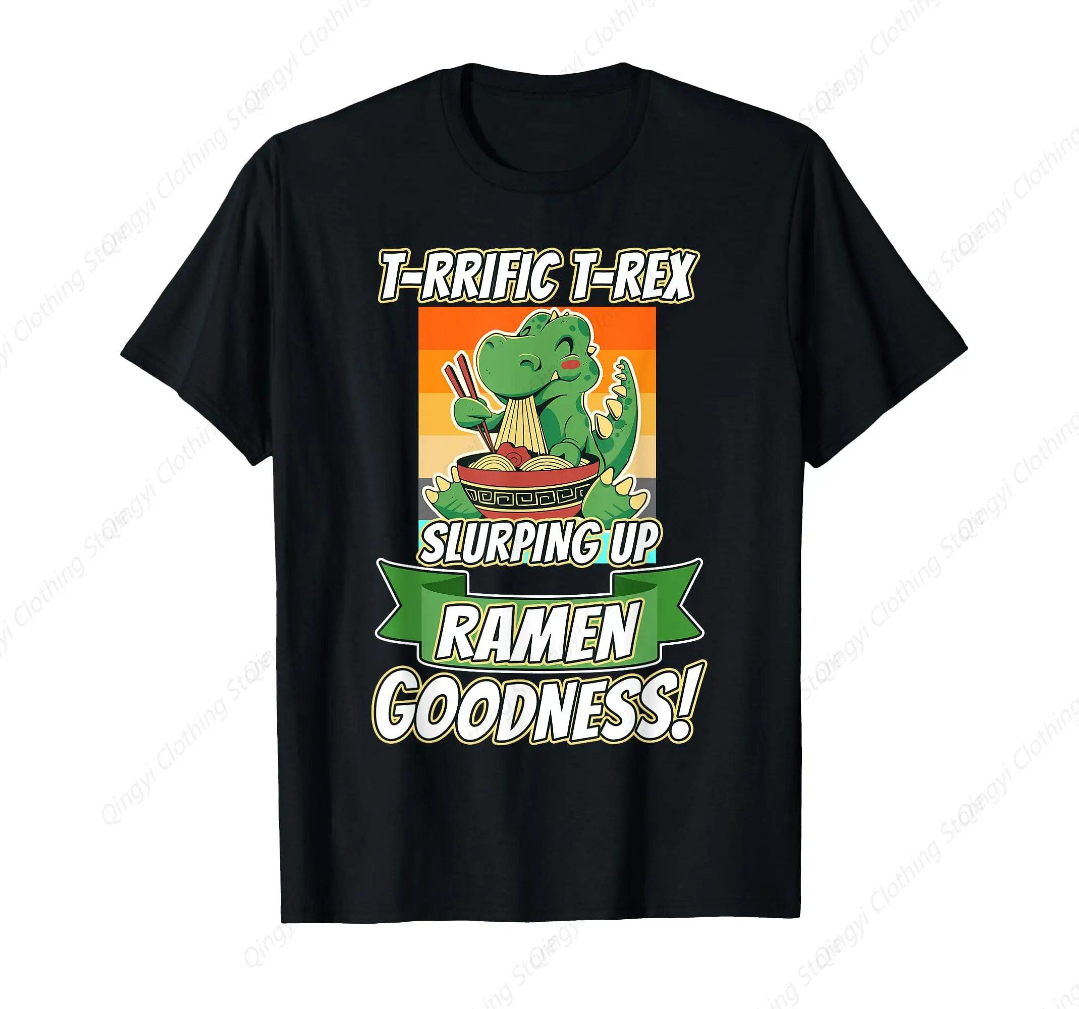 T-Rex’s Ramen Noodle Adventure Dinosaur Chalk time T-Shirt