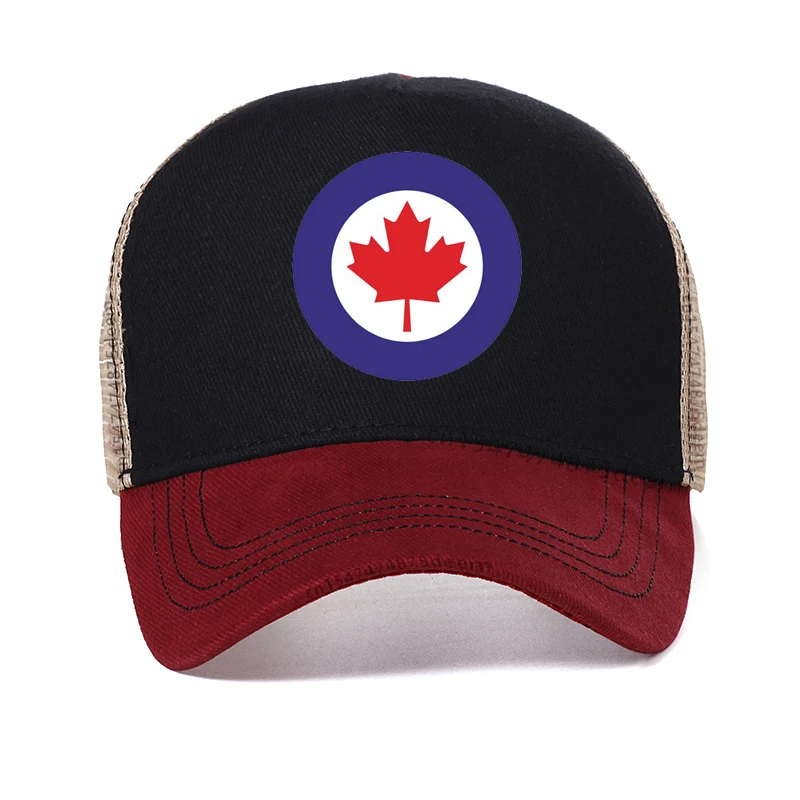Canada RCAF Air force Baseball Cap fashion summer men Motorcycle Mesh Trucker hats Adjustable Breathable tactics hats