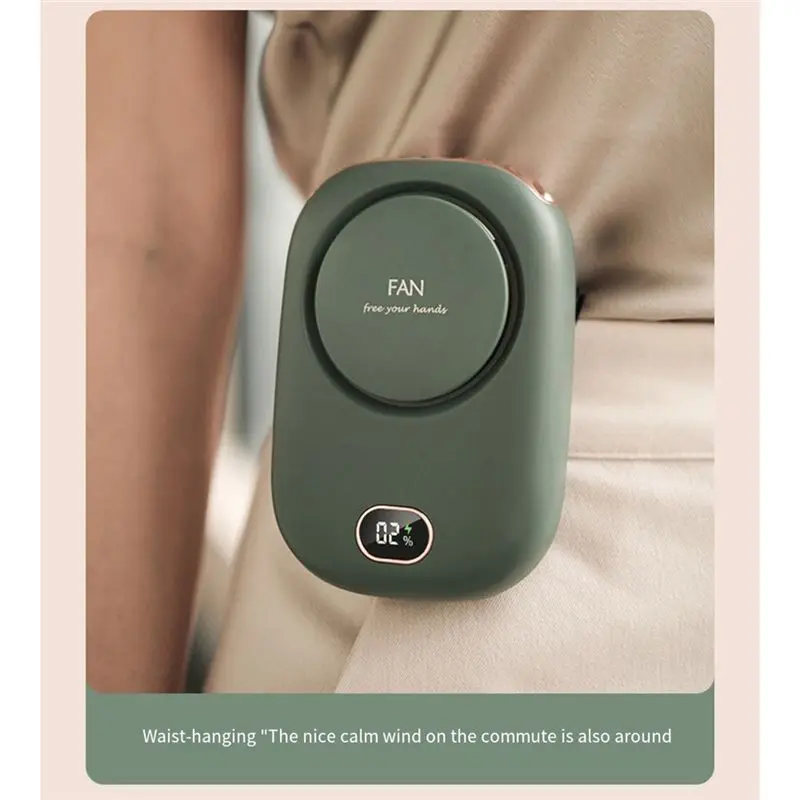 Customer Favorite Portable Hanging Neck Fan, 2000Mah Wearable Mini Fan, Battery Operated USB Rechargeable 3 Speed Air Cooler